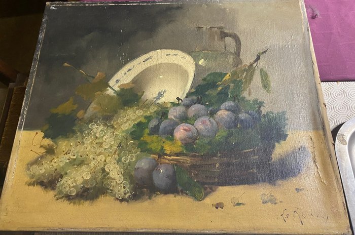 Constantin Le Roux (c1850-1909) - Nature morte