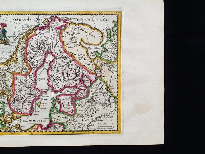 Europa - Skandinavien Norge Sverige Danmark; John Senex / Philip Cluverius - Svecia Dania et Norvegia Descriptio - 1701-1720