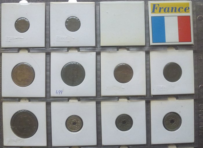 Frankrig. Various Denominations 1872/1994 (99 coins)  (Ingen mindstepris)