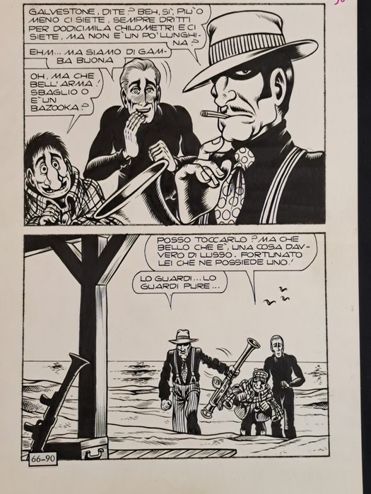 Magnus  Bunker - 1 Original page - Alan Ford - Una Losca Vicenda - 1974