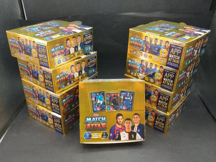 2019/20 Topps Match Attax 9 boxes in original bigbox x 30 boosters each - 9 Mixed collection - Næsten så god som ny (NM)