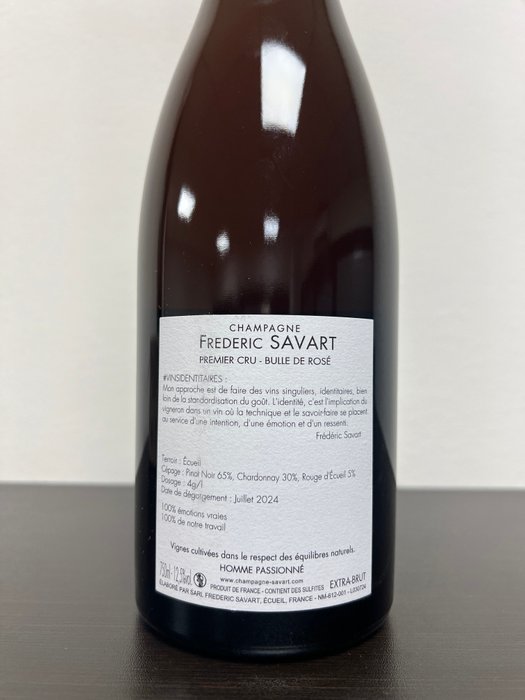 Frederic Savart, Bulle de Rosé - Champagne 1er Cru - 1 Flaske (0,75L)