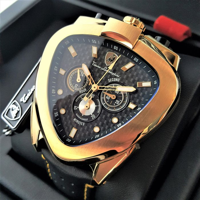 Lamborghini - Spyder - Chronograph Gold - Bullhead - Mænd - Ny