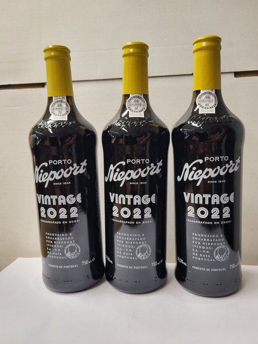 2022 Niepoort - Douro Vintage Port - 3 Flasker (075 L)