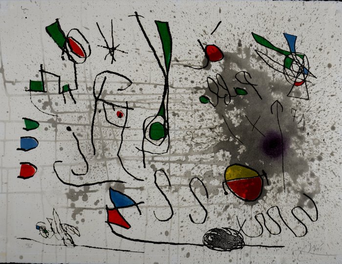 Joan Miro (1893-1983) - Homage to Picasso - Hand-signed