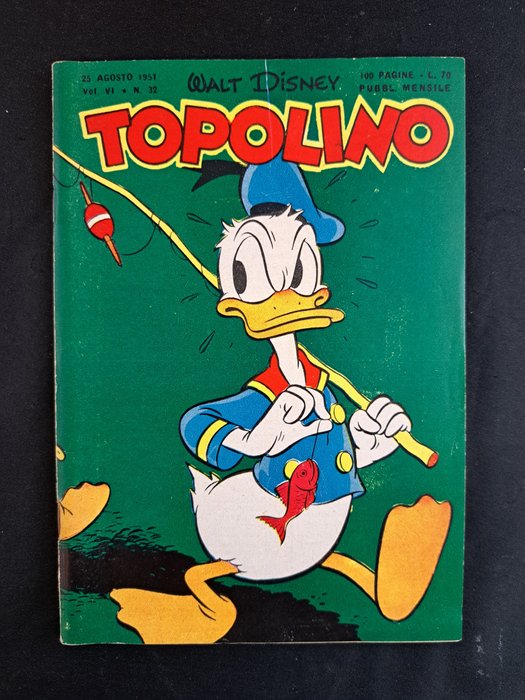 Topolino Libretto n. 32 - 1 Comic - Første udgave - 1951