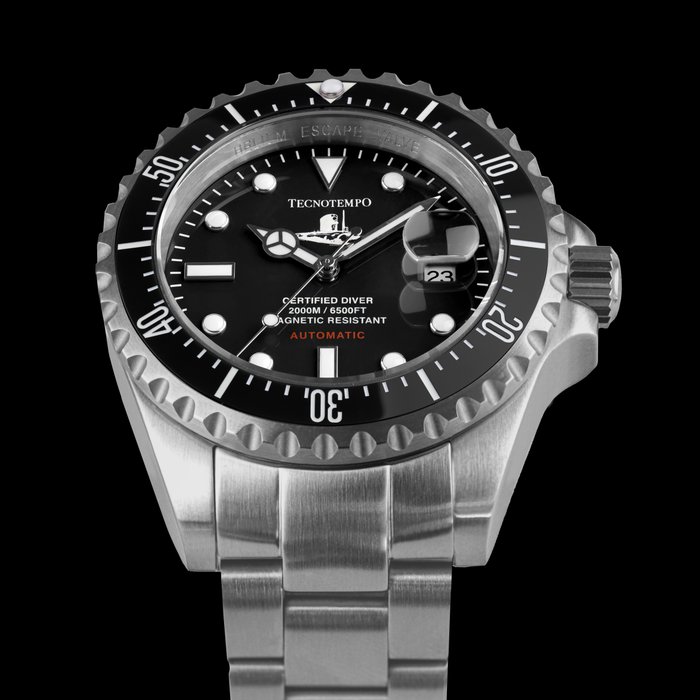 Tecnotempo - Diver 2000M "Submarine" -  - Limited Edition - TT.2000.SN2 (Black dial) - Mænd - 2011-nu