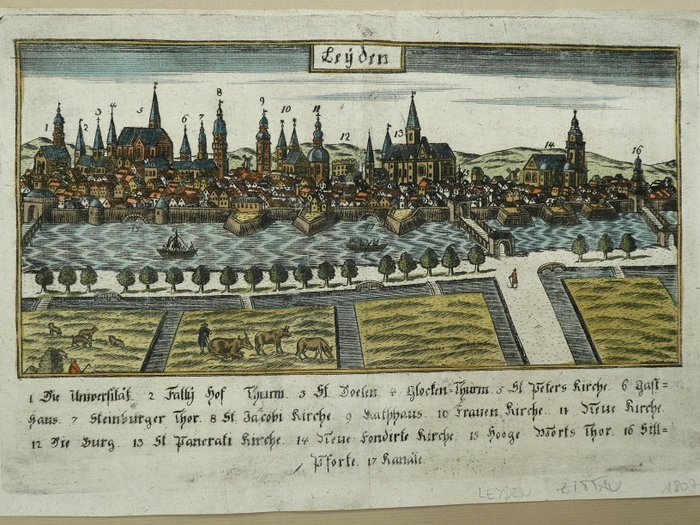 Holland - At lede; Friedrich Eckharth - Leijden - 1721-1750