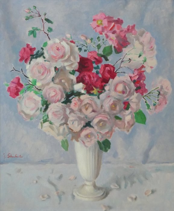 Joop Stierhout (1911-1997) - Boeket rozen