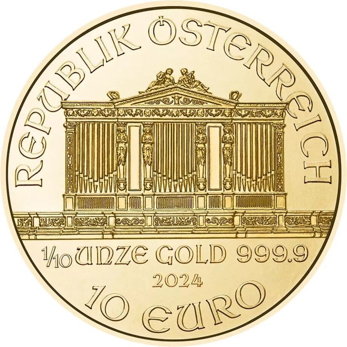 Østrig. 10 Euro 2024 "Wiener Philharmoniker"