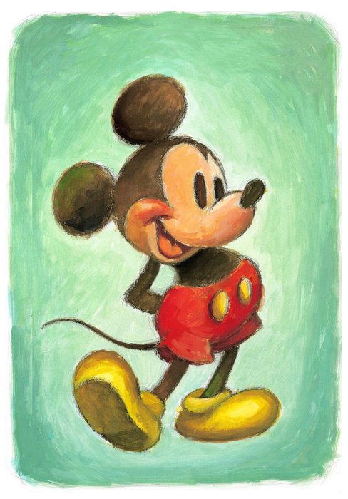 Joan Vizcarra - Vintage Mickey  Minnie - Fine Art Giclée - Hand-Signed