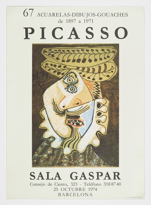 Pablo Picasso (after) - 67 acuarelas-dibujos-guaches de 1 - 1970‹erne