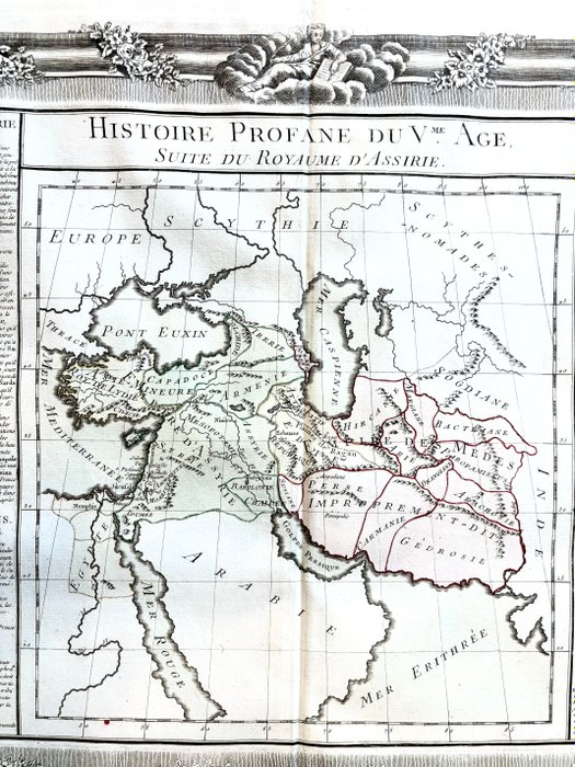 Moyen-Orient - Perse, Turquie, Mer Noire, Arménie, Moyen-Orient; Louis Charles Desnos - Histoire profane du Veme Age - 1761-1780