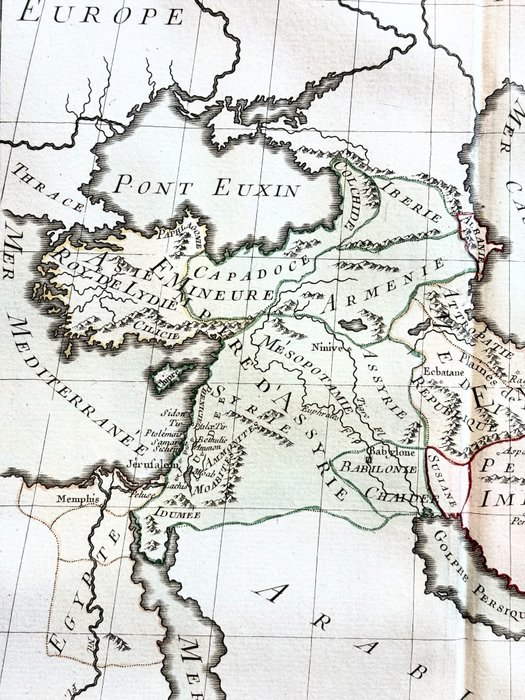 Moyen-Orient - Perse, Turquie, Mer Noire, Arménie, Moyen-Orient; Louis Charles Desnos - Histoire profane du Veme Age - 1761-1780