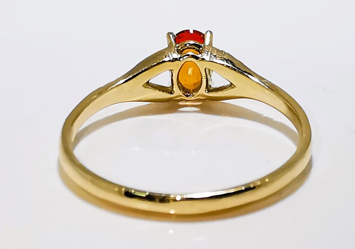 Ingen mindstepris - Ring - 14 karat Gulguld Safir