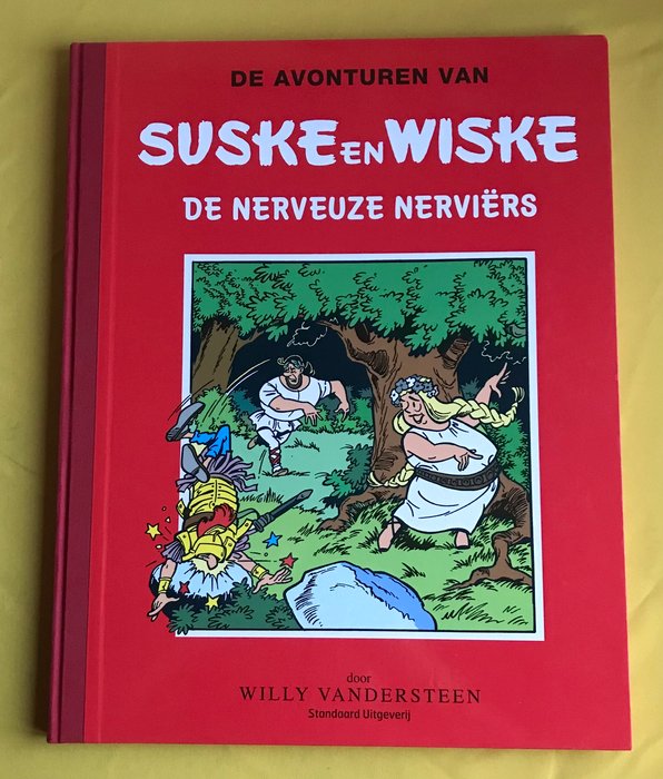 Suske en Wiske - De nerveuze Nerviers - Hardcover met linnen rug op groot formaat - Oplage 112ex. - 1 Album - Begrænset udgave - 2016