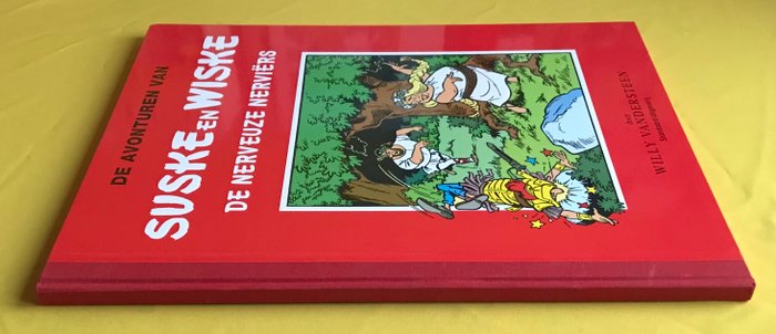 Suske en Wiske - De nerveuze Nerviers - Hardcover met linnen rug op groot formaat - Oplage 112ex. - 1 Album - Begrænset udgave - 2016