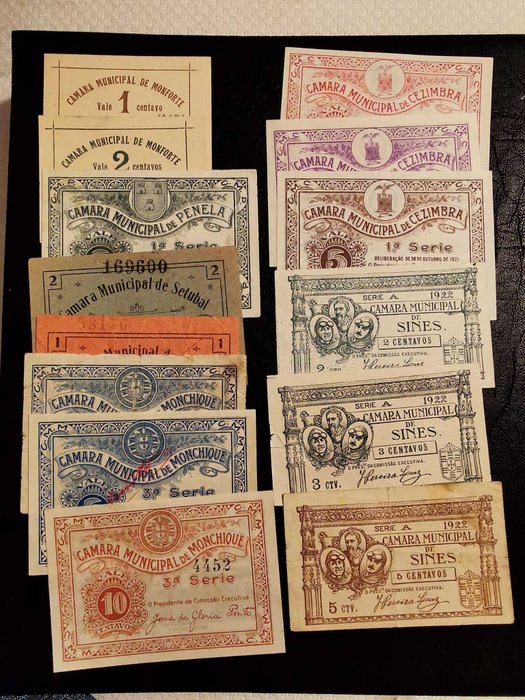 Portugal. - 14 banknotes - various dates  (Ingen mindstepris)