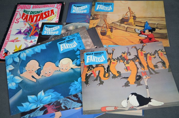 Disney - FANTASIA pochette A + pochette B + dossier encart