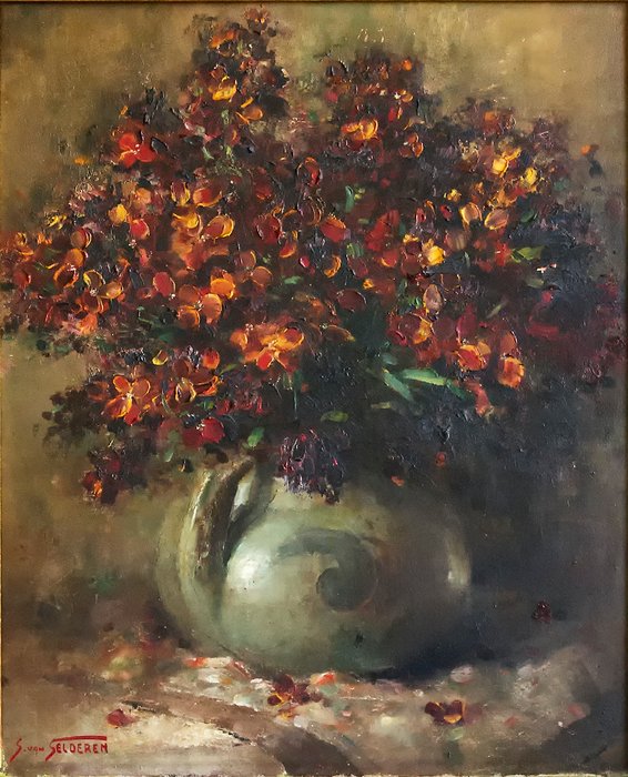 Simon van Gelderen (1905-1986) - Fleurs au vase