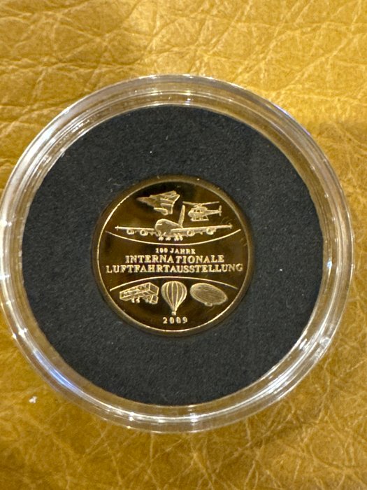 1 gram - Guld - Internationale Luftfahrtausstellung mit COA  (Ingen mindstepris)