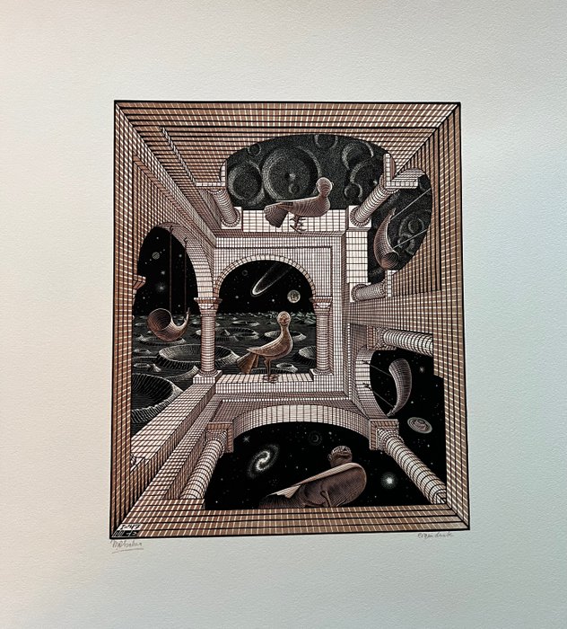 M.C. Escher (1898-1972) - Dark Side of the Moon - Limited Edition