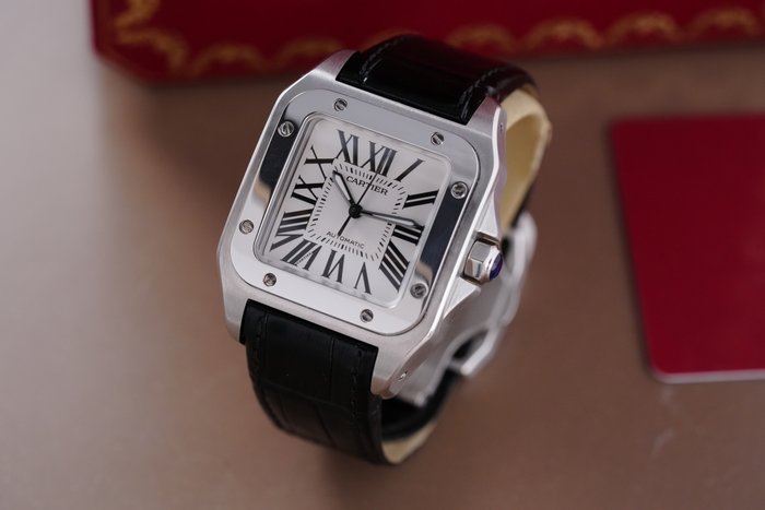 Cartier - Santos 100 Medium - W20106X8 - Mænd - 2011-nu