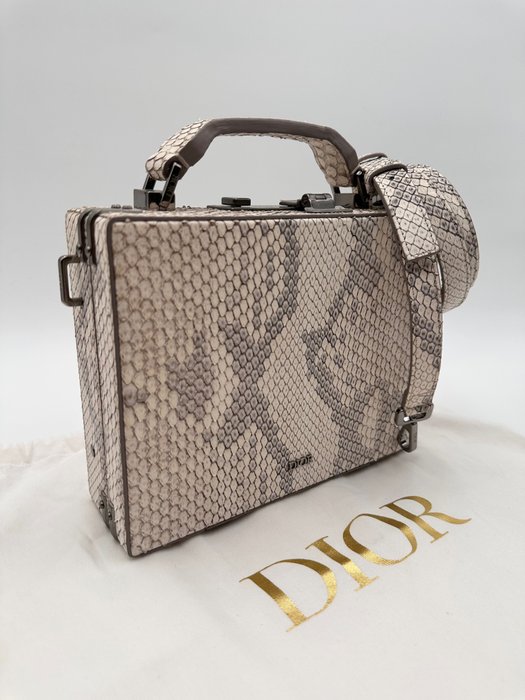 Christian Dior - custodia lock case 2023 pitone limited edition retail 18000 euro brand new 2023 - Crossbody-taske