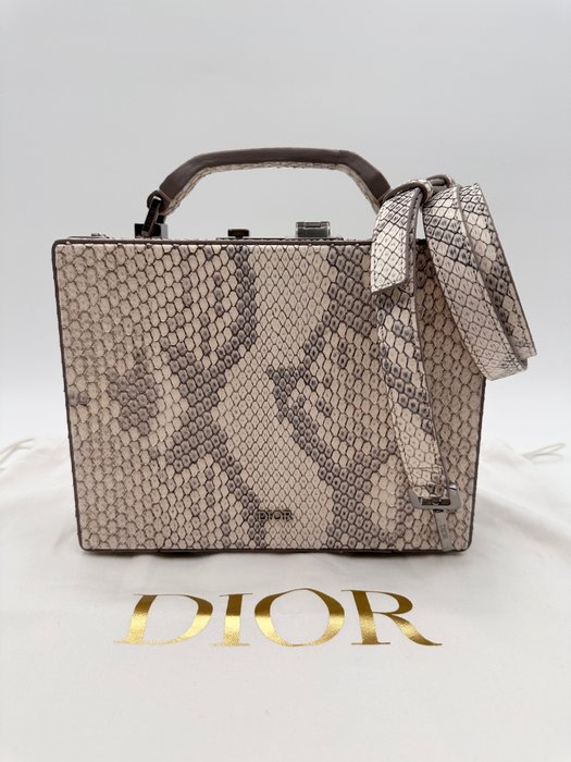 Christian Dior - custodia lock case 2023 pitone limited edition retail 18000 euro brand new 2023 - Crossbody-taske