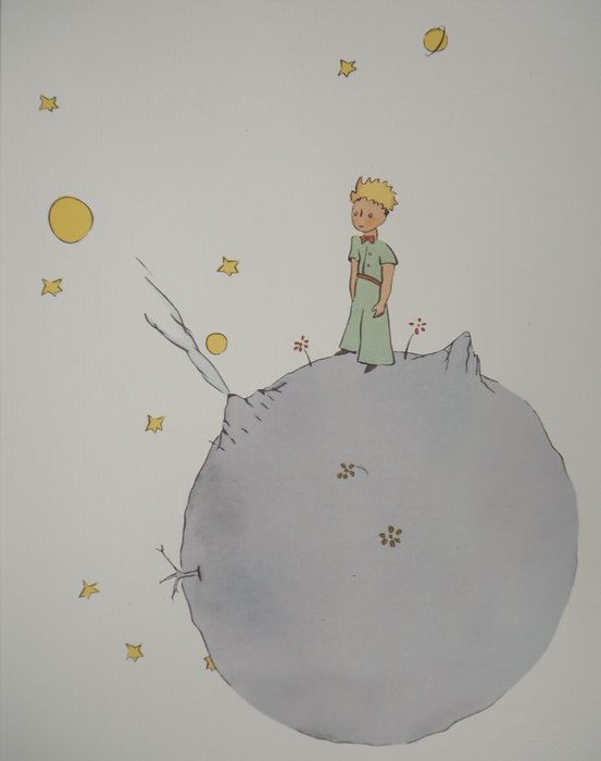 Antoine de Saint-Exupéry (1900-1944) - Le petit prince sur l'astéroïde