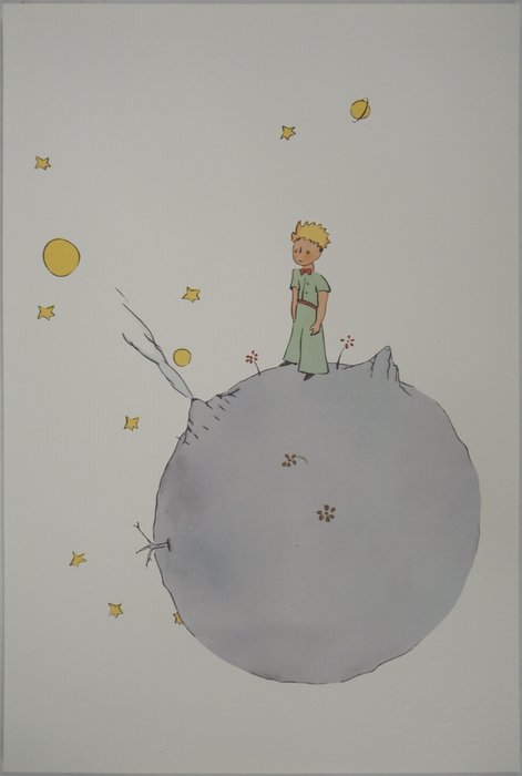 Antoine de Saint-Exupéry (1900-1944) - Le petit prince sur l'astéroïde