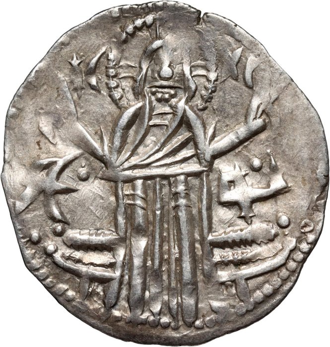 Bulgarien. Ivan Alexander of Bulgaria (1331-1371)  Michael II Asen (1322-1355). 1 Grosh (ND) XIV Century - rare  (Ingen mindstepris)