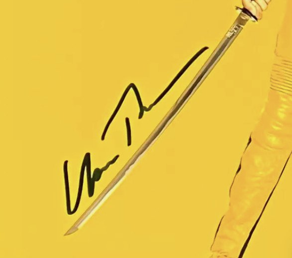 Kill Bill - Uma Thurman - 28x35 cm Photo Signed in Person - BECKETT COA