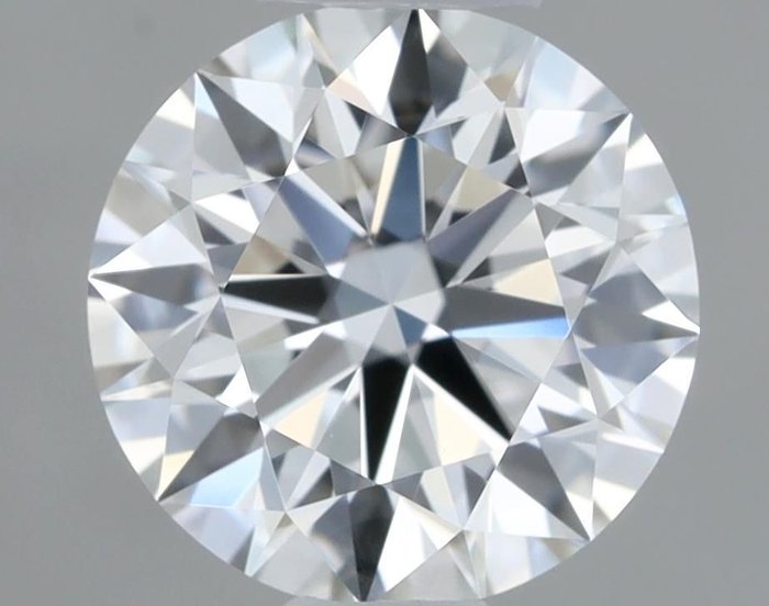 1 pcs Diamant  (Natur)  - 0.57 ct - Rund - D (farveløs) - VVS1 - Gemological Institute of America (GIA)