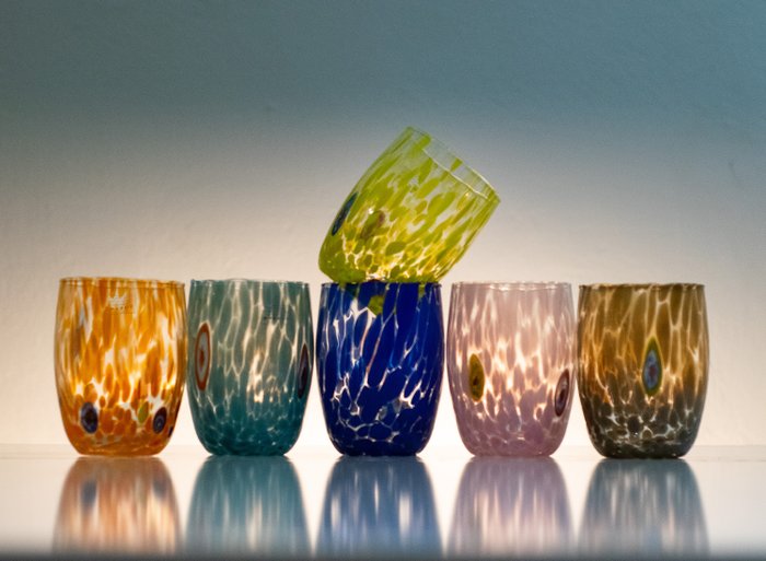 Ribes Atelier - Maryana Iskra - Drikkesæt (6) - Murano glas - Glas