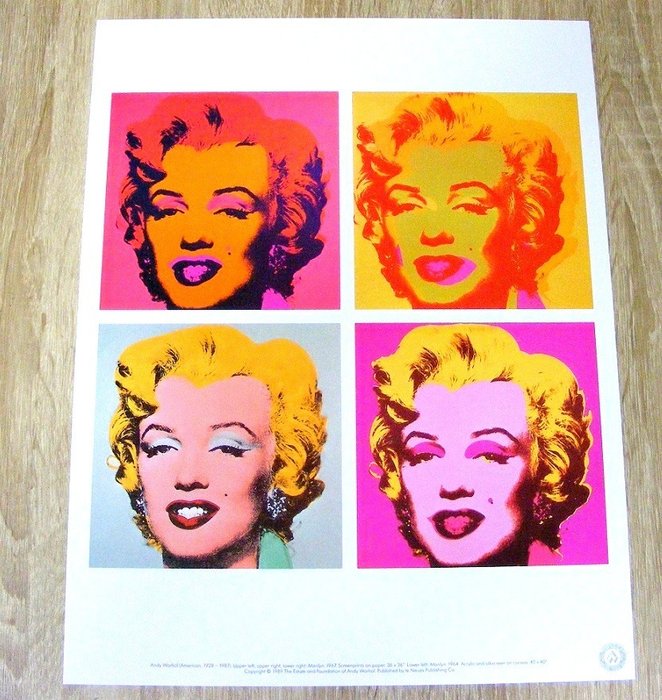 Andy Warhol, (after) - 4 Marilyn Monroe (1964,1967) - 1989