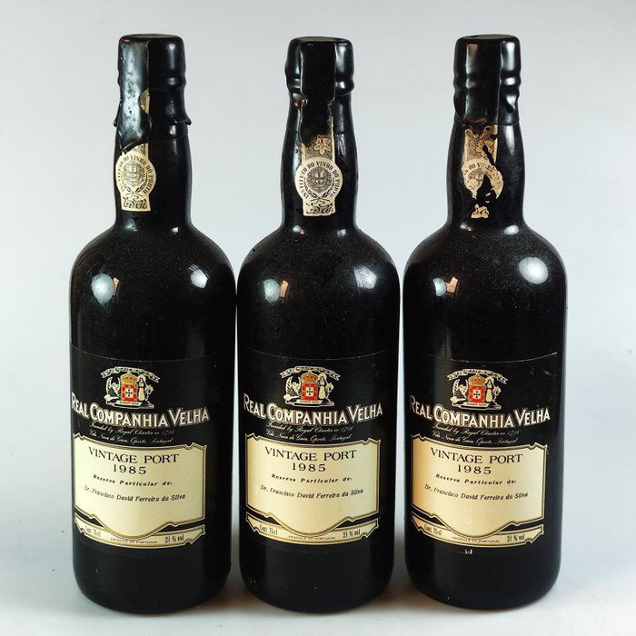 1985 Real Companhia Velha - Douro Vintage Port - 3 Flasker (075 L)