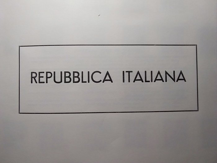 Italien 1945/1968 - Italien Republik 1945 /1968 samling af perioden brugt og ny monteret på Marini plader - Sassone 2024