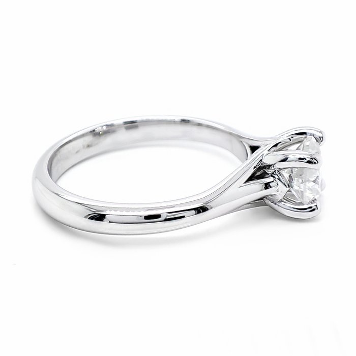 Ingen mindstepris - Ring - 14 karat Hvidguld -  0.90ct. tw. Diamant (Natur)