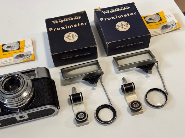 Voigtländer Vito CLR with Proximeter I and II - rare set! | Rangefinder søgerkamera  (Ingen mindstepris)