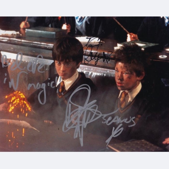 Harry Potter - Signed by Daniel Radcliffe (Harry) and Devon Murray (Seamus)