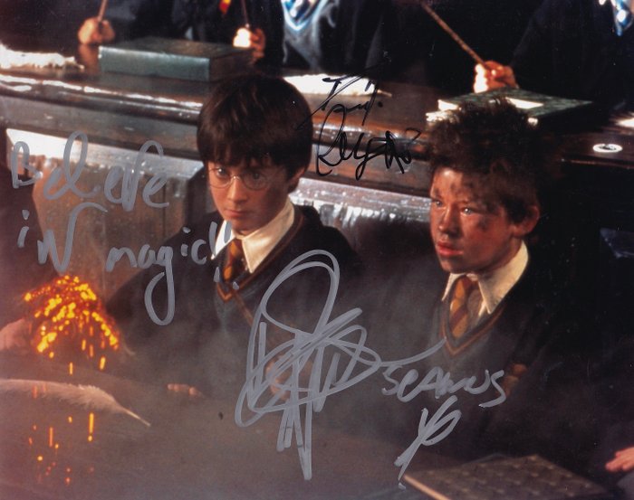 Harry Potter - Signed by Daniel Radcliffe (Harry) and Devon Murray (Seamus)