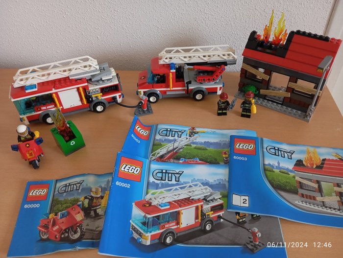 Lego - Lego City 60002 Le Camion de Pompier + Lego City 60000 La Moto des Pompiers + Lego City 60003 - 2010-2020