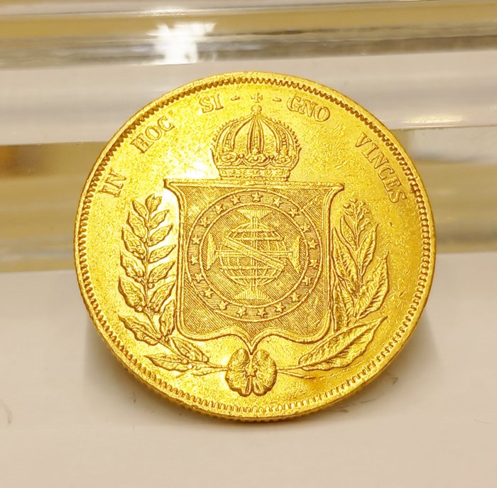 Brasilien Pedro II 1831-1889 20000 Reis Gold 1867