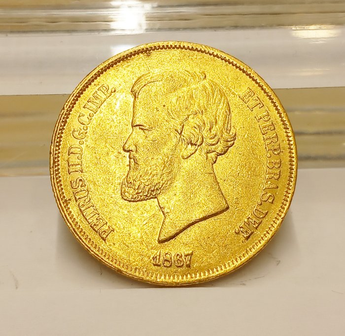 Brasilien Pedro II 1831-1889 20000 Reis Gold 1867