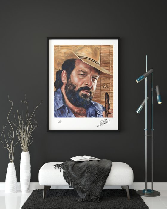 Bud spencer - Bud spencer   - by Raffaele De Leo - Giclèe Fine art 3/30