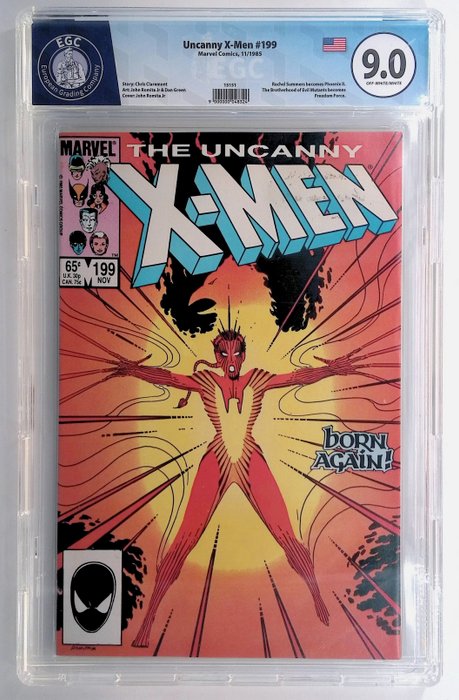 Uncanny X-Men #199 - EGC graded 9.0 - 1 Graded comic - 1985