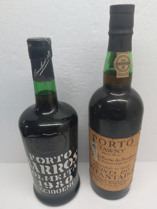 Quinta do Infantado Tawny  1980 Barros - Colheita Port -  Douro  - 2 Flasker (0,75 L)