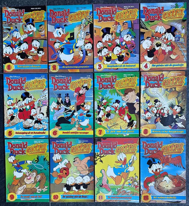 Donald Duck - Extra: 8 complete jaargangen in goede tot zeer goede staat - 100 Comic collection - 1987/1994