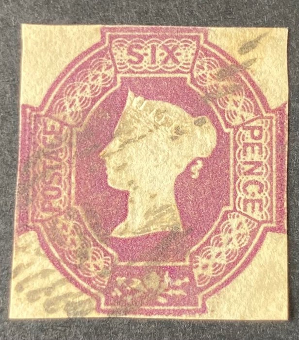 Storbritannien 1870 - SG #59 - fremragende centrering i fuld ramme - 6d lilac- VR watermark